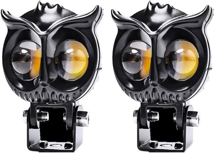 Phares Additionnels LED Pour Moto - 2 Feux Avant Anti-brouillard, 12V, Pour Moto, Quad, Scooter