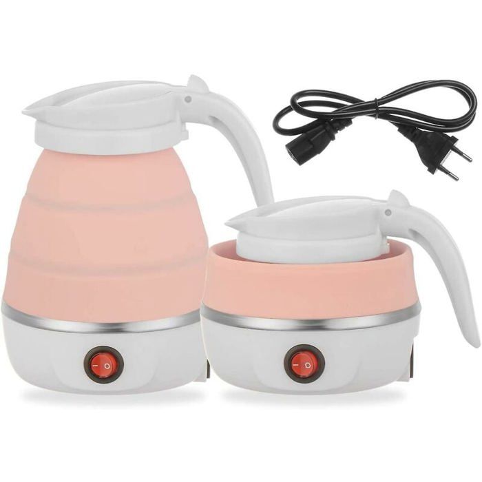 Bouilloire Électrique Pliante De Voyage 0.7L 850W Chauffe-Eau Pliant