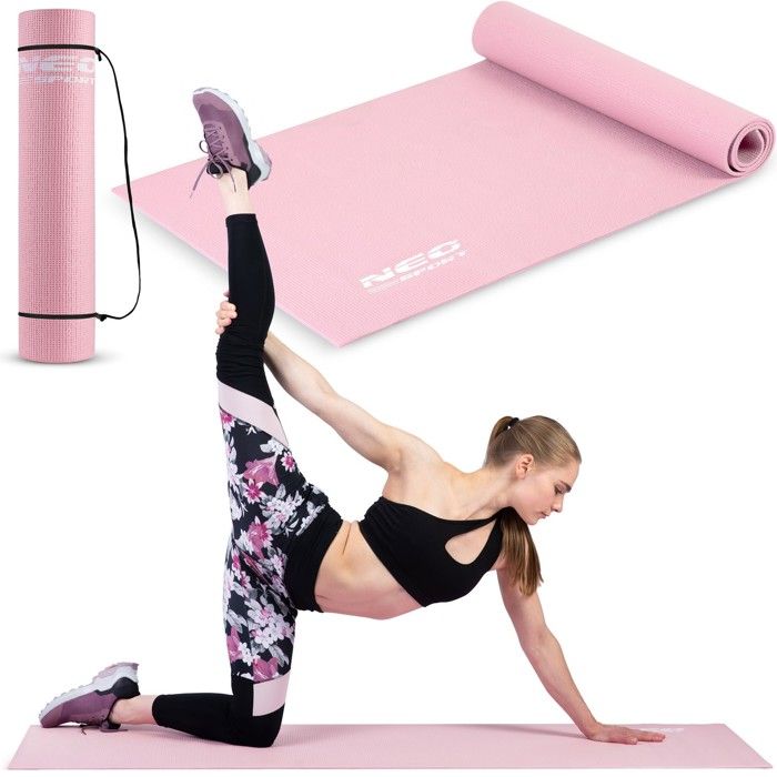 Tapis De Yoga Et Pilates 173x61 Cm - Épaisseur 0,4 Cm Avec Bandoulière - Parfait Pour Entraînement à La Maison Ou En Salle - 4