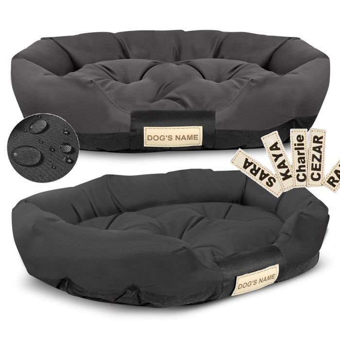 Meilleurs prix pour Panier pour chien 100x75 cm personnalisé imperméable noir