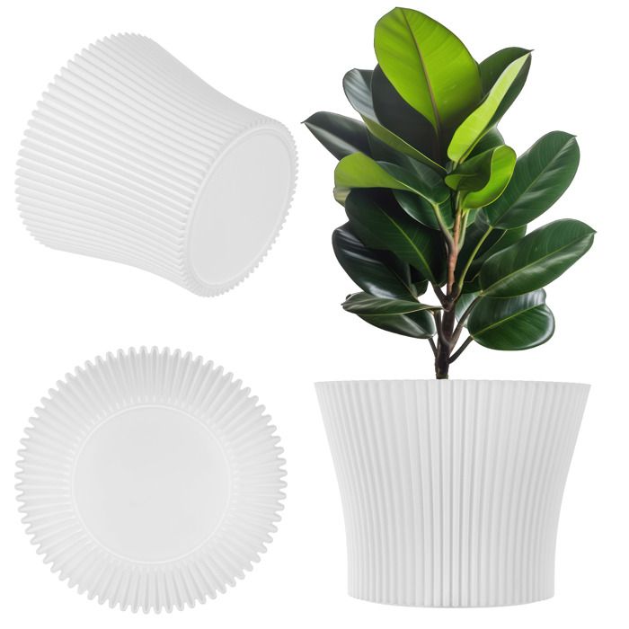 Pot De Fleurs En Plastique Pour L'Intérieur Et L'Extérieur, Grand Cache