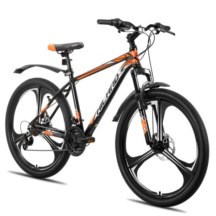 VTT Bikesport Active 26 Pouces 18 Vitesses - Cadre Acier, Freins V-Brake, Pour Tailles 155-170 Cm