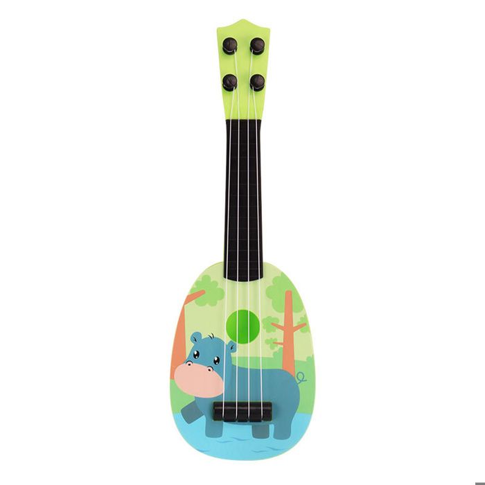 42 cm Children's Guitar and String Instruments for Kids, Ukulele Guitar for Children with 4 Adjustable Strings (Light Blue