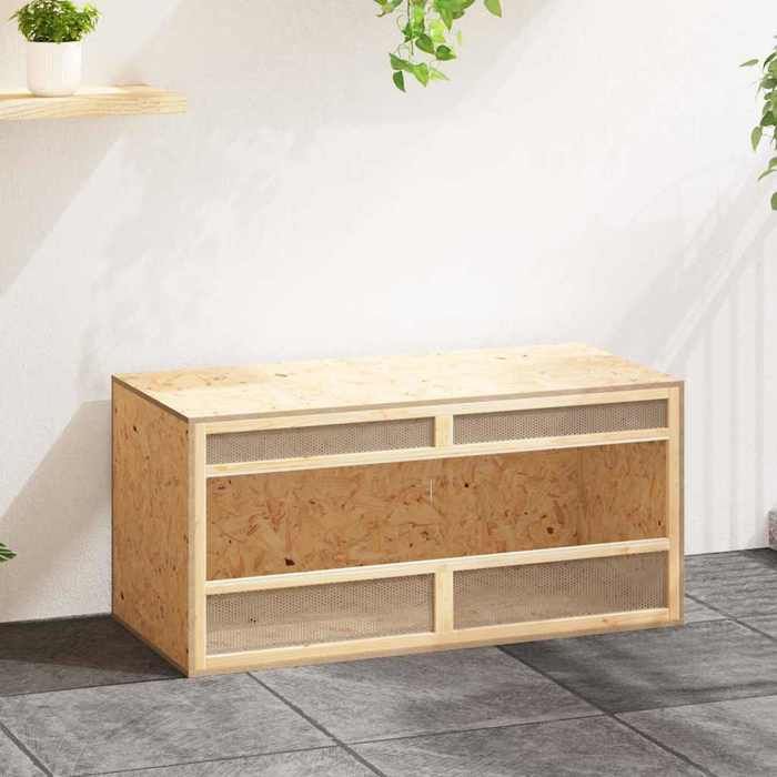 Automne/hiverTerrarium Bois dingénierie 100x47x47cm - HAuteur:75.5cm - Grande Taille &FR_629927