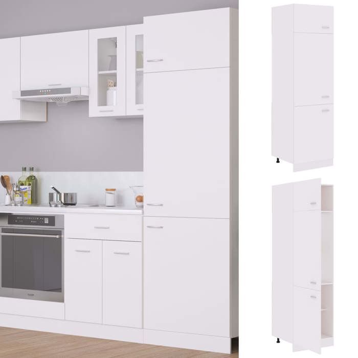 Bonne qualité - Armoire de réfrigérateur Lyon Blanc Bois dingénierie LVL953