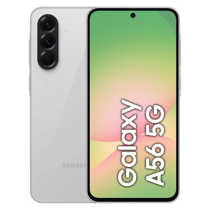 SAMSUNG Galaxy A56 5G 8+128G  Gris  Version Moyen-Orient  Compatible Europe  Double SIM  Batterie Longue Durée  Garantie 2 Ans