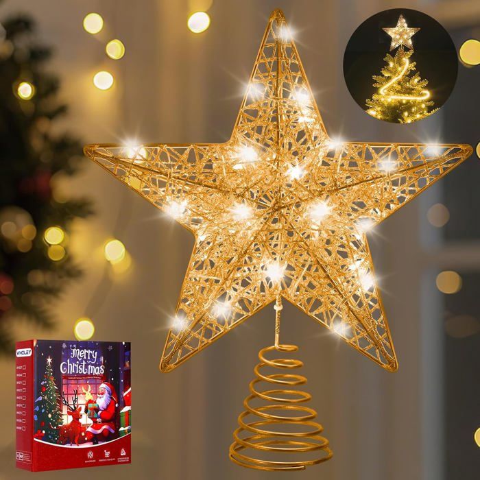Étoile De Sapin En Forme De Bonhomme Pain D'Épice - Décoration De Noël Douce 31x20 Cm - 2