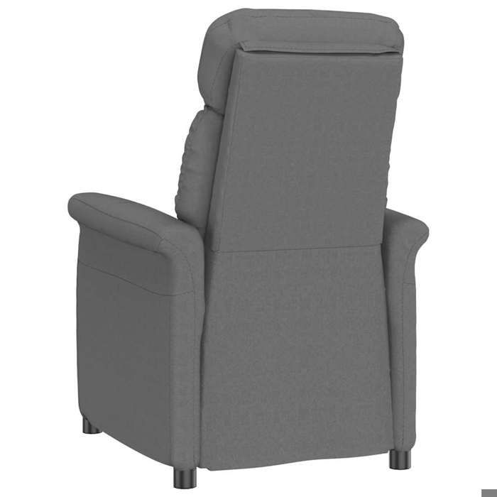 TOP 2026 Chaise Relax - 1 place Fauteuil - Dark Grey Gris foncé 70.5x96.5x95 cm tissu FF4878