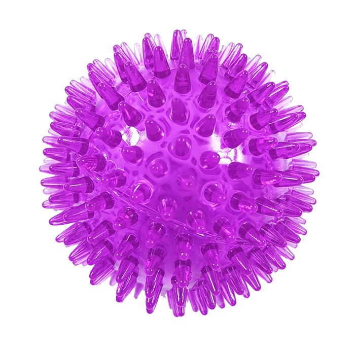 Jouet à mâcher pour chien - Phoesky - Caoutchouc TPR écologique - 9 cm - Pourpre - Jouet sonore - Utilisation molaire