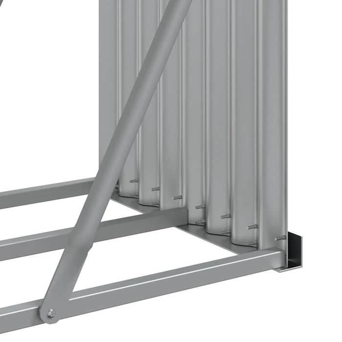 Solde 2026Porte-bois de chauffage bien rangées Anthracite - Porte-bûches anthracite 300x45x100cm acier galvanisé 15.32 Kg 14886901