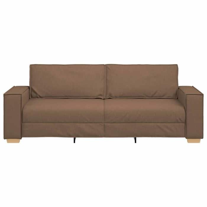 Canapé causeuse/2 PLACES - NANAS - Sofa-2 PERSONNES - Loveseat - Marron 220x80x84cm tissu C5180671