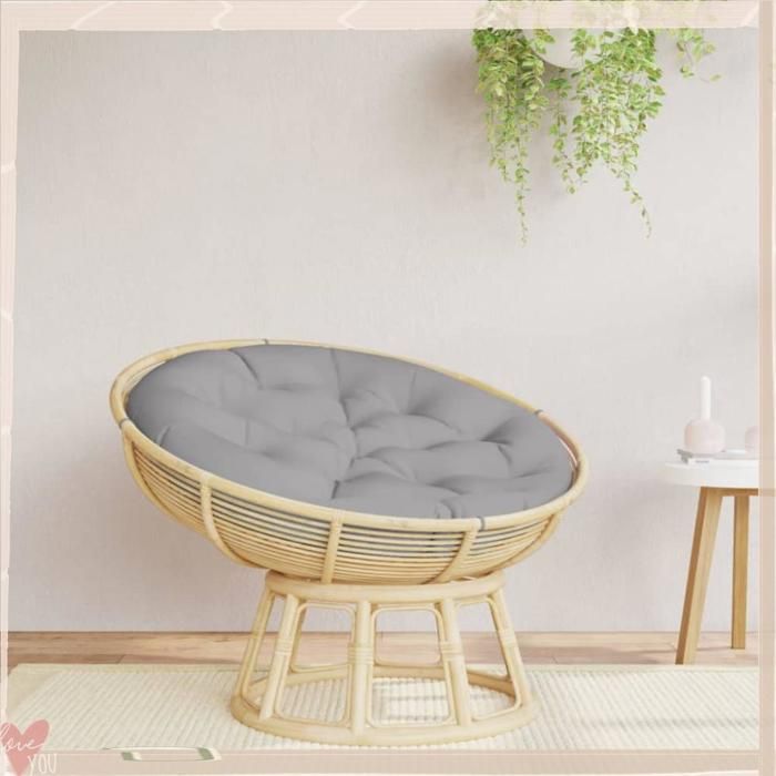 Coussin rond - VINGVO - 361963 - Gris - 100 x 11 cm - Tissu Oxford résistant à leau