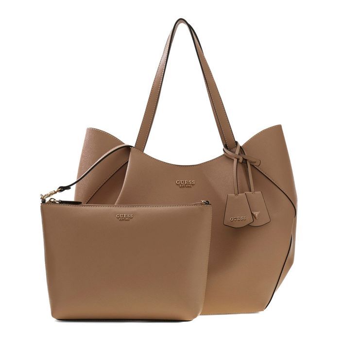 GUESS Sac shopper beige pour femme - Amorette 2 in 1 Tote Bag 350844 GUESS Sac shopper beige pour femme - Amorette 2 in 1 Tote Bag 350844