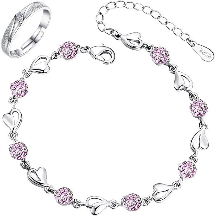 Bracelet Argent 925 Femme Bracelet Femme Argent 925 Bracelet Coeur Femme Bracelet Argent Massif Femme 925 Bracelet Coeur Aju[PP319]