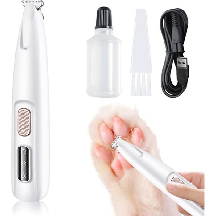 Tondeuse Chien Tondeuse pour Chien Rasoir pour Chiens Chat Faible Bruit Tondeuse étanche et Rechargeable pour Pattes Danimaux