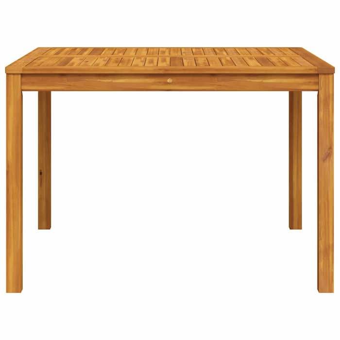 Table à manger de jardin 110x110x75 cm bois dacacia massif_2 ans garantie_16254