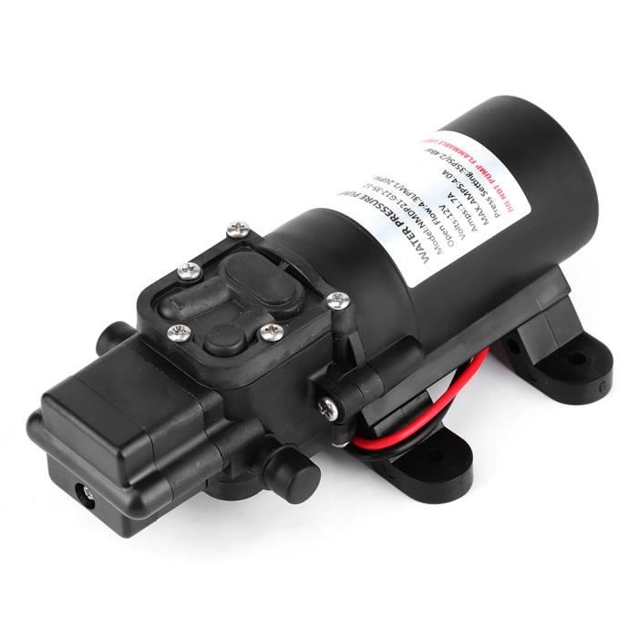 Pompe à Membrane Auto-amorçante 12V 80W - Débit 5,5 L/min - Pour Lavage Auto, Solaire, Systèmes D'eau
