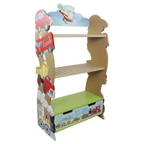 Getone Meuble de rangement pour enfants, Meuble Rangement Jouet Enfant avec 3 tiroirs roulettes, bibliothèque Enfant, Armoire de rangement, 102 x 33 x