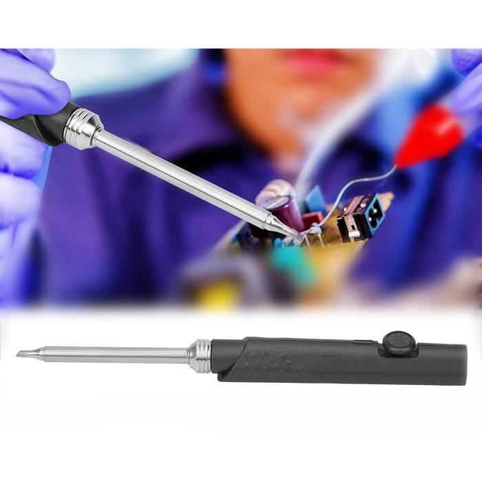 Fer à Souder Sans Fil 4V 1.5Ah - Kit Complet Avec étain, éponge Et Chargeur - Température 450°C