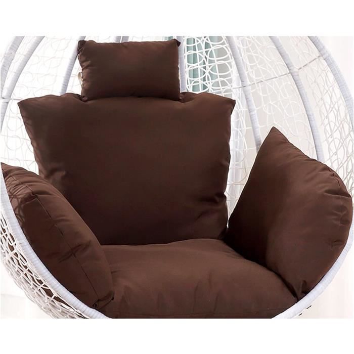 Coussin Confortable 2 Places Pour Chaise Suspendue Oeuf - Hamac Extérieur Imperméable, Épais Et Doux