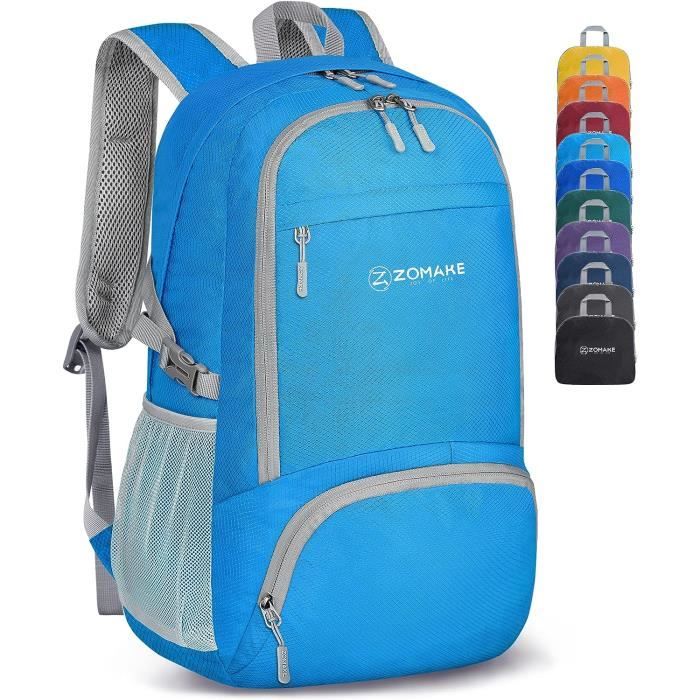 Sac A Dos Pliable Ultra Léger - Sac À Dos Pliable De Randonnée Petit  Packable Daypack 30L,Pour Femme Homme Sports Et Plein A[u1055] - Cdiscount  Sport