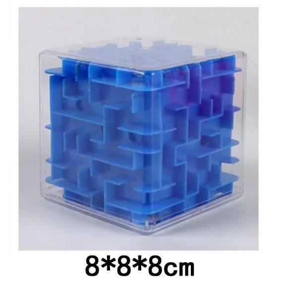 Cube Labyrinthe 3D - Jeu De Puzzle à Billes, Développement Logique Et Spatial, 8,4 Cm
