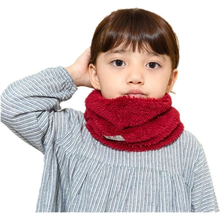 Cache-Cou Enfant Écharpe Boucle Tour De Cou Garçon Fille Doux Peluche  Polaire Chaud Écharpe Cercle Tube Solide Couleur Joli [u1993] - Cdiscount  Prêt-à-Porter