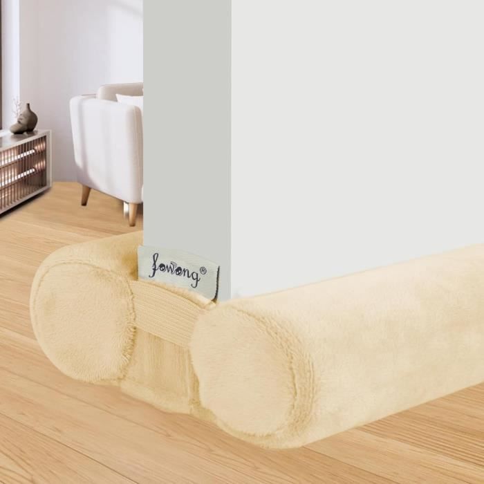JNUYISW Bas De Porte Isolant 91cm Wapiti - Boudin Anti Froid Bruit Poussière Avec Anneaux Suspension