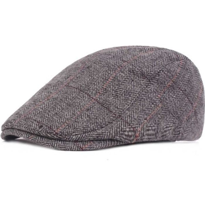 casquette homme plate