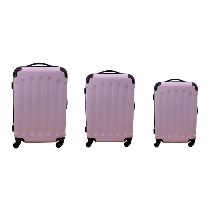 Valise Lot De 3 Kono Valise Cabine 56cm, Bagage De Voyage à Main Rigide En ABS Valise Valise Et Vanity Valise Lot De 3 Kono Valise Cabine 56cm, Bagage De Voyage à Main Rigide En ABS Valise Valise Et Vanity