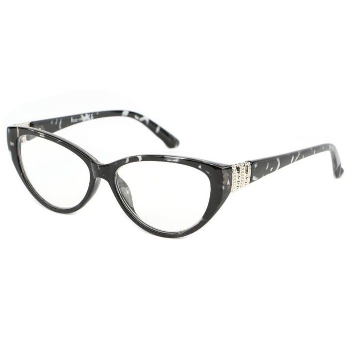 Lunettes Loup Monture Noire Écailles - Dioptrie +3 - New Time - Neuf Avec Étiquettes