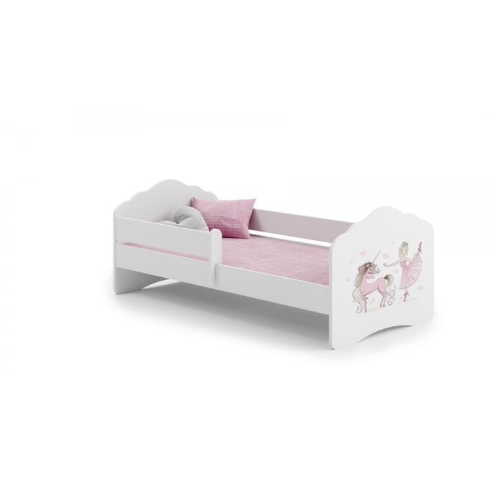 Lit enfant Edy 140x70 cm - princesse - avec matelas