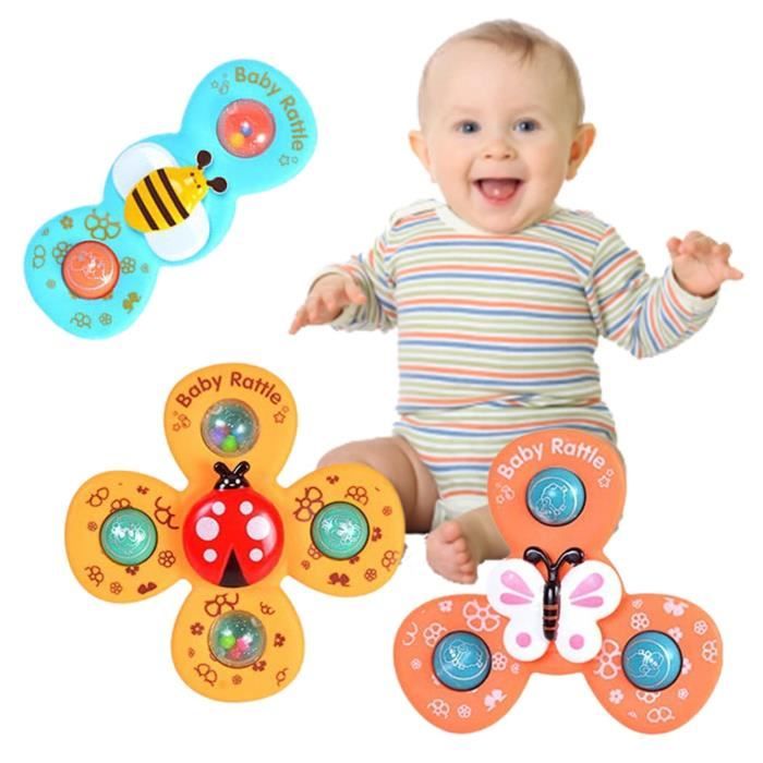 Toy Spinner Pour Bébé,Bébé Ventouse Toupie Jouets, 3pcs Enfants Spinner  Jouets Jouets ÉDucatifs Pour Enfants BéBé Bain Baignoire - Cdiscount Jeux -  Jouets