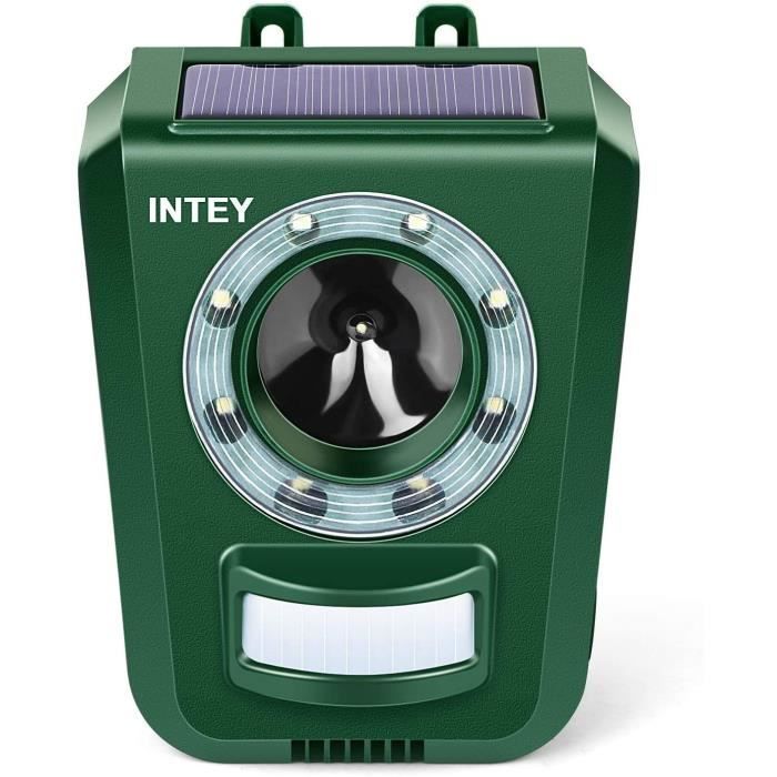 Intey Repulsif Chat Ultrasons Et Led Eloigner Les Chats Les Chiens Et Les Renard Pour Jardins Et Champs Avec Detecteur De 33 Cdiscount Jardin