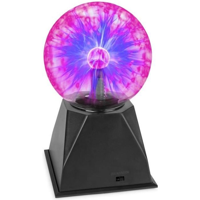 Lampe plasma MAX PBL10 - 12.5cm - Boule magique tactile et musicale - Rose Violet