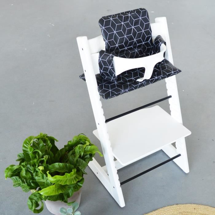 Coussin Chaise Haute Bébé Pour Stokke Tripp Trapp - 2 Parties Lavable Machine | Confort Et Sécurité