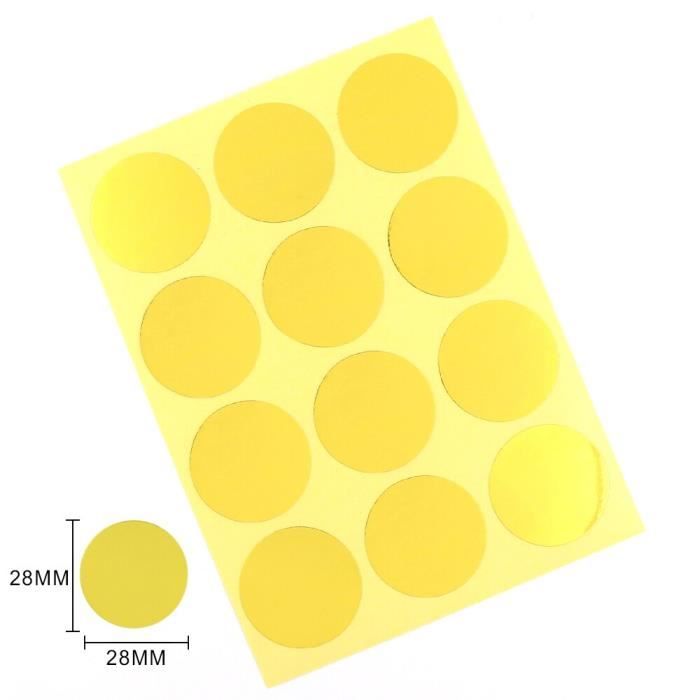 Étiquettes Numérotées 1-30 Pour Clés Rondes 35mm - Lot De 30, Noir Et Jaune, Neuf