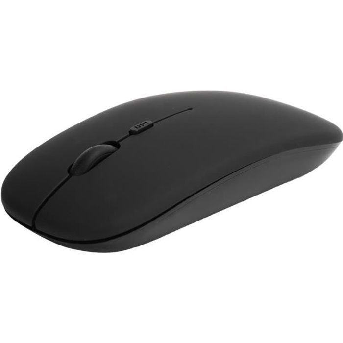 ARAMOX souris muette Souris noire sans fil Bluetooth 5.0 Bureau silencieux pour tablettes d'ordinateur portable OS X / Mi / Samsung