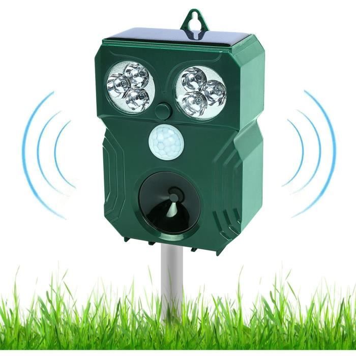 Repulsif Chat Exterieur Solaire Repulsif Chat Ultrason Frequences 9 Khz 70 Khz Avec Capteur De Mouvement Et Flash Repulsif P 0 Cdiscount Jardin
