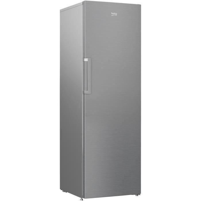 BEKO RFNE312K31XBN - Congélateur armoire - 277 L - Froid No Frost - L 59,5 x H 185 cm - Pose libre - Métal brossé