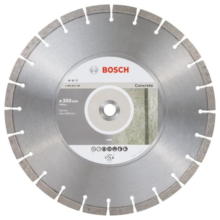 Bosch Disque à tronçonner diamanté expert for concrete 350 x 20,00
