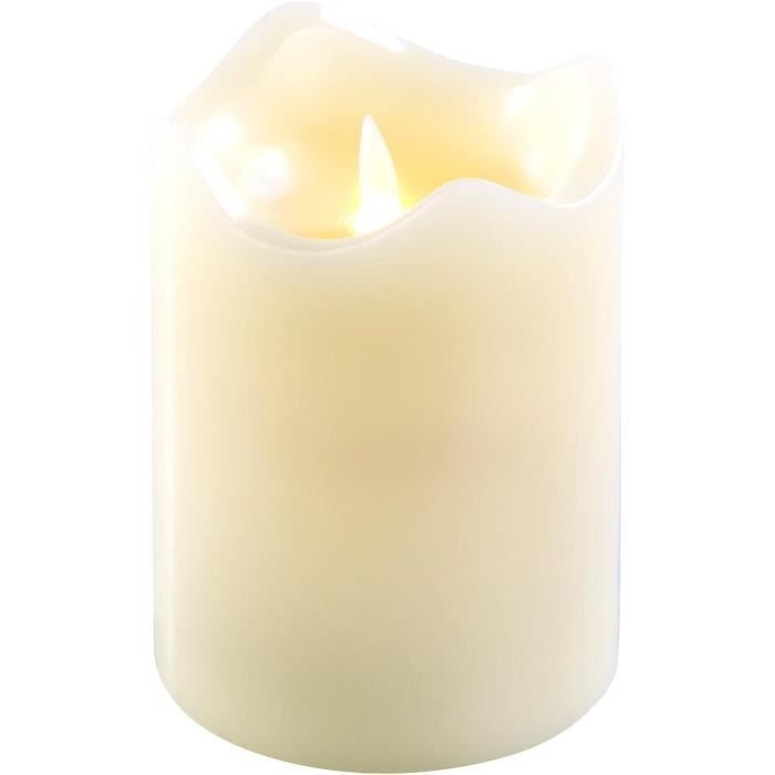 Bougies LED Sans Flamme - 3 Tailles (10cm, 12.5cm, 15cm), Effet Flamme Vacillante, Télécommande, Minuterie - Décoration Sécuritaire Pour Noël, Mariage, Ambiance