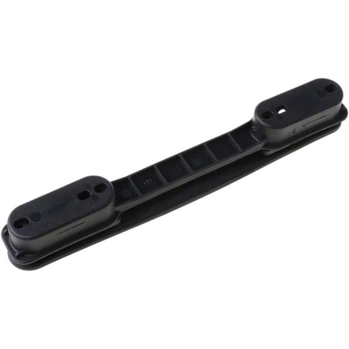 Poignée de rechange en plastique - 20 cm - Noire - Pour bagages, valises à outils et bagages