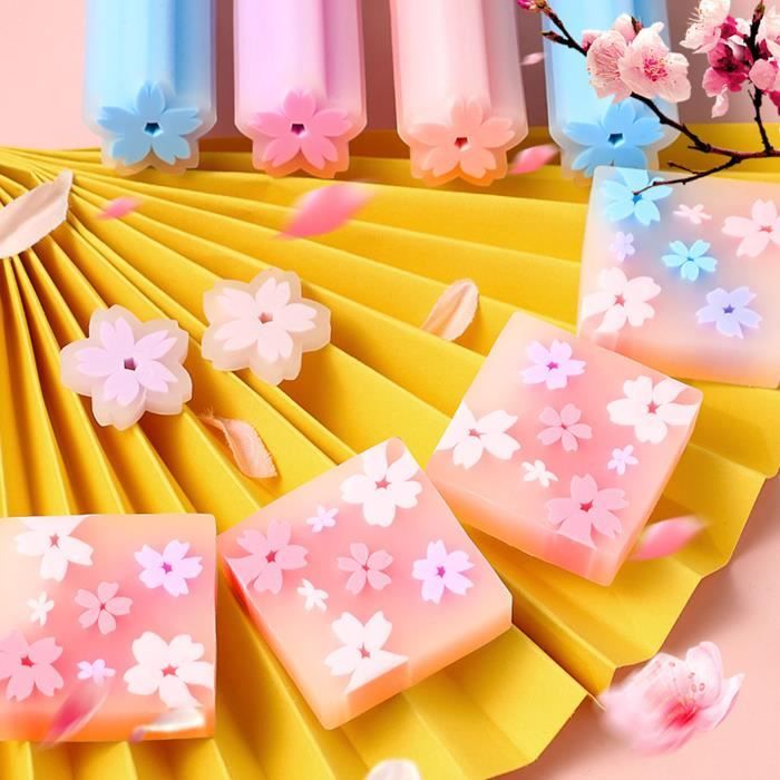 Gomme à Crayon - EJ.LIFE - Esthétique Fleur - Effacement Efficace ...