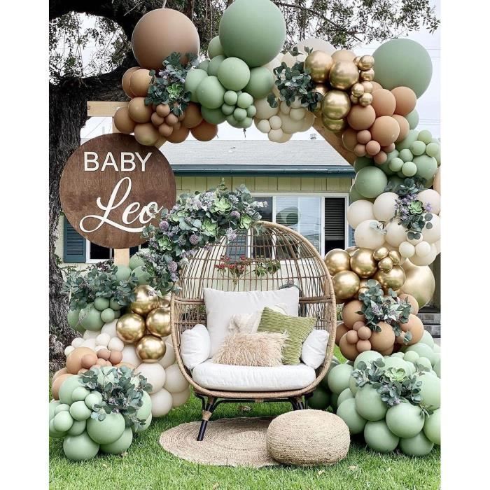 Arche Ballon Guirlande Kit Décorations Ballon Vert Doré Fête Anniversaire  Enfant Garcon Mariage Baptême Baby Shower Nouvel An Noël - Cdiscount Maison