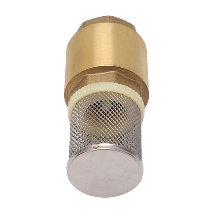Clapet Anti-Retour En Laiton G1 - Clapet De Pied à Une Voie Avec Filtre, Pour Eau Ou Huile