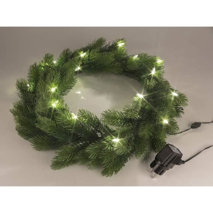 couronne de noel lumineuse