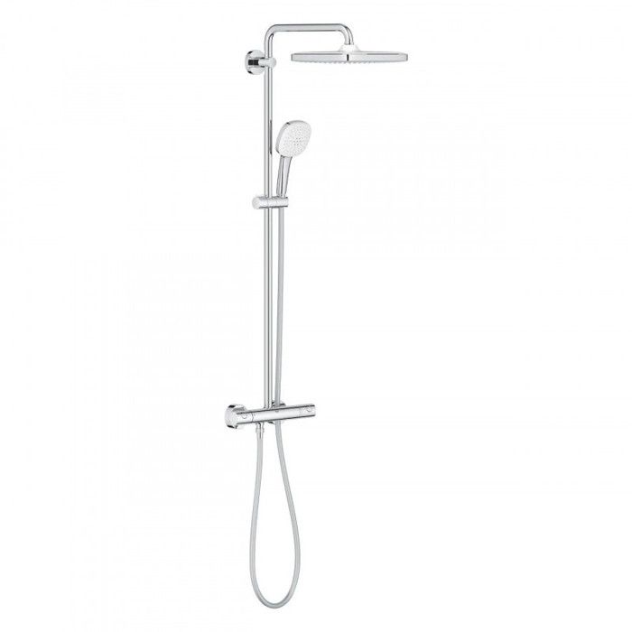 Colonne de douche TEMPESTA SYSTEM 250 CUBE avec mitigeur thermostatique