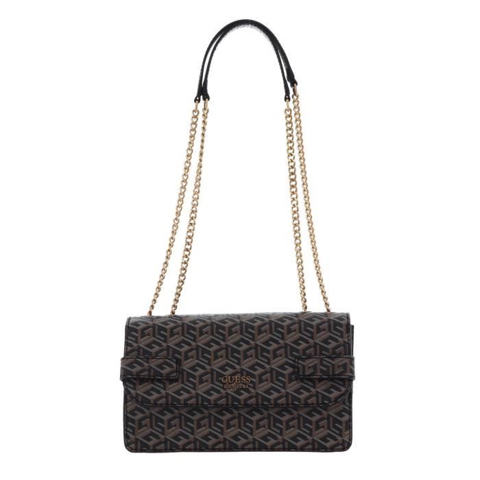 GUESS Atene Convertible Xbody Flap Black Logo [193897] - sac à épaule