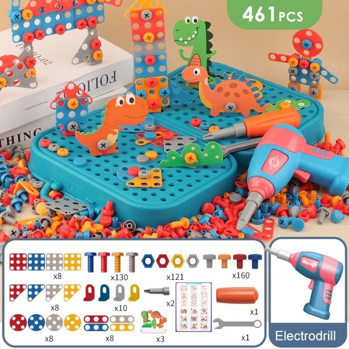 Mosaique Enfant Jeux Enfant 3 4 5 Ans - Montessori Jeu Construction Puzzle,  Cadeau Noel pour Enfants Fille Garcon 3 4 5 6 Ans